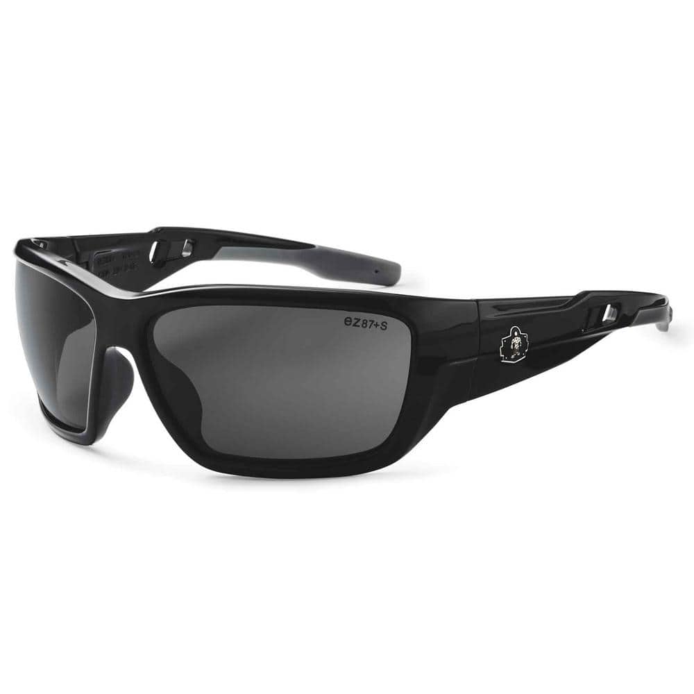 Skullerz Baldr Black Polarized Safety Glasses, Tinted Lens - ANSI Certified