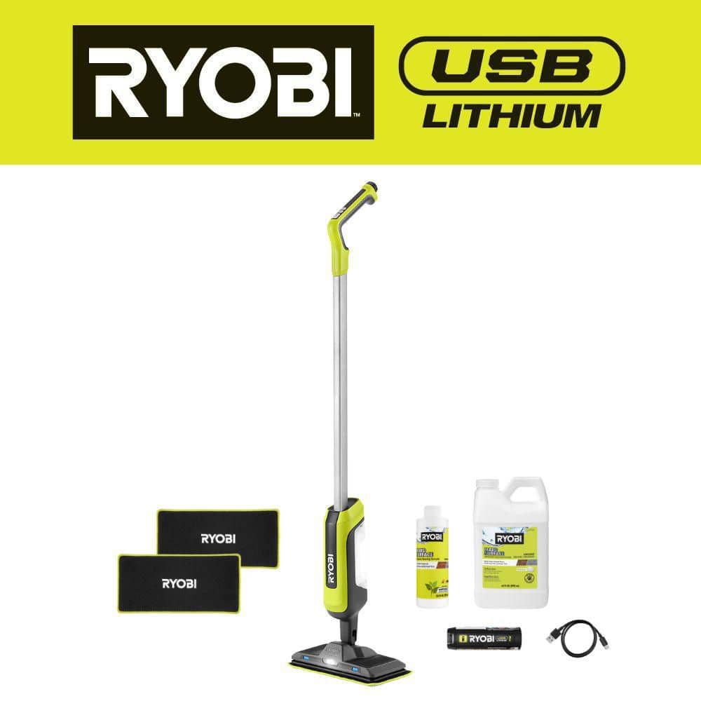 USB Lithium Cordless Agitating Spray Mop Kit with 2Ah Battery, Charging Cable, Accessories, and 64 oz. Cleaning Formula price history on PriceWatchPro