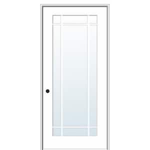 MMI DOOR 36 in. x 80 in. Right Handed Primed Composite Clear Glass