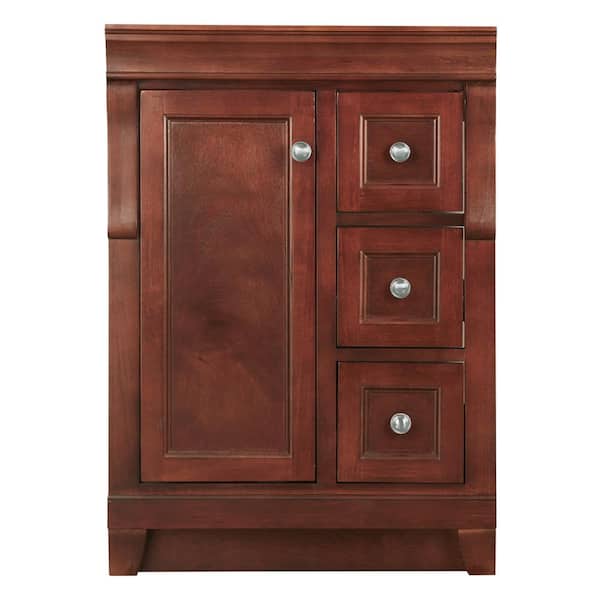 Home Decorators Collection Naples 24 in. W x 21.63 in. D x 34 in. H Bath Vanity Cabinet without Top in Tobacco