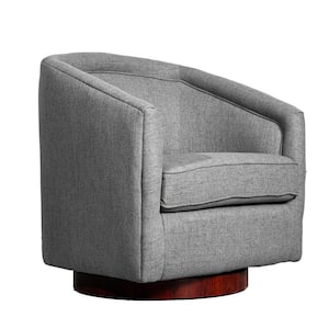 Gray Fabric Accent Chair