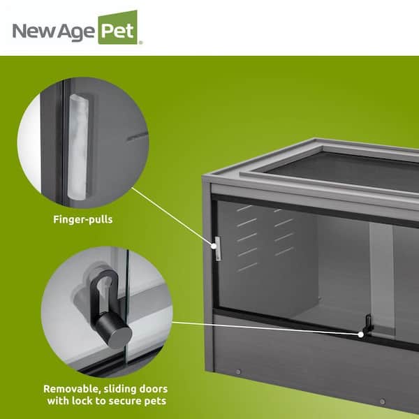 New Age Pet Mojave 48 in. ECOFLEX Reptile Lounge in Grey EHRML17