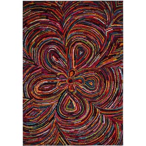 Aruba Multi 4 ft. x 6 ft. Floral Area Rug