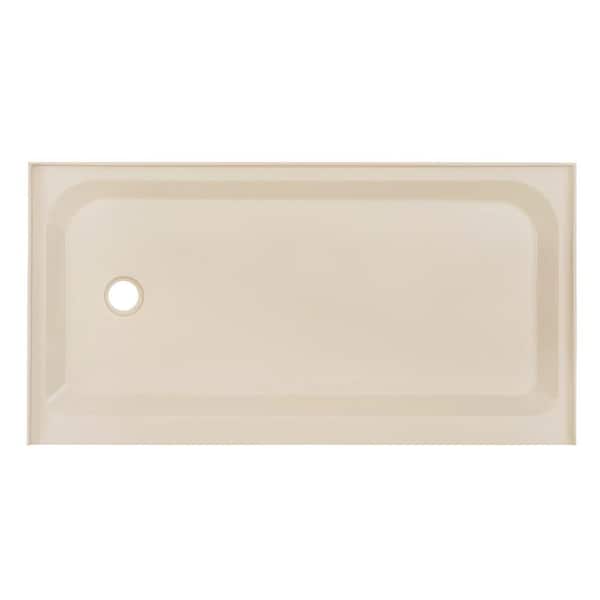 Swiss Madison Voltaire 60 in. L x 32 in. W Alcove Shower Pan Base with Left-Hand Drain in Biscuit