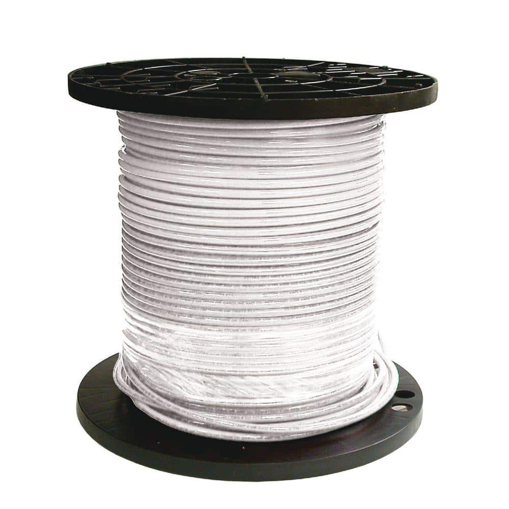 Southwire 500 ft. 8 White Stranded CU SIMpull THHN Wire 20489112 - The Home  Depot