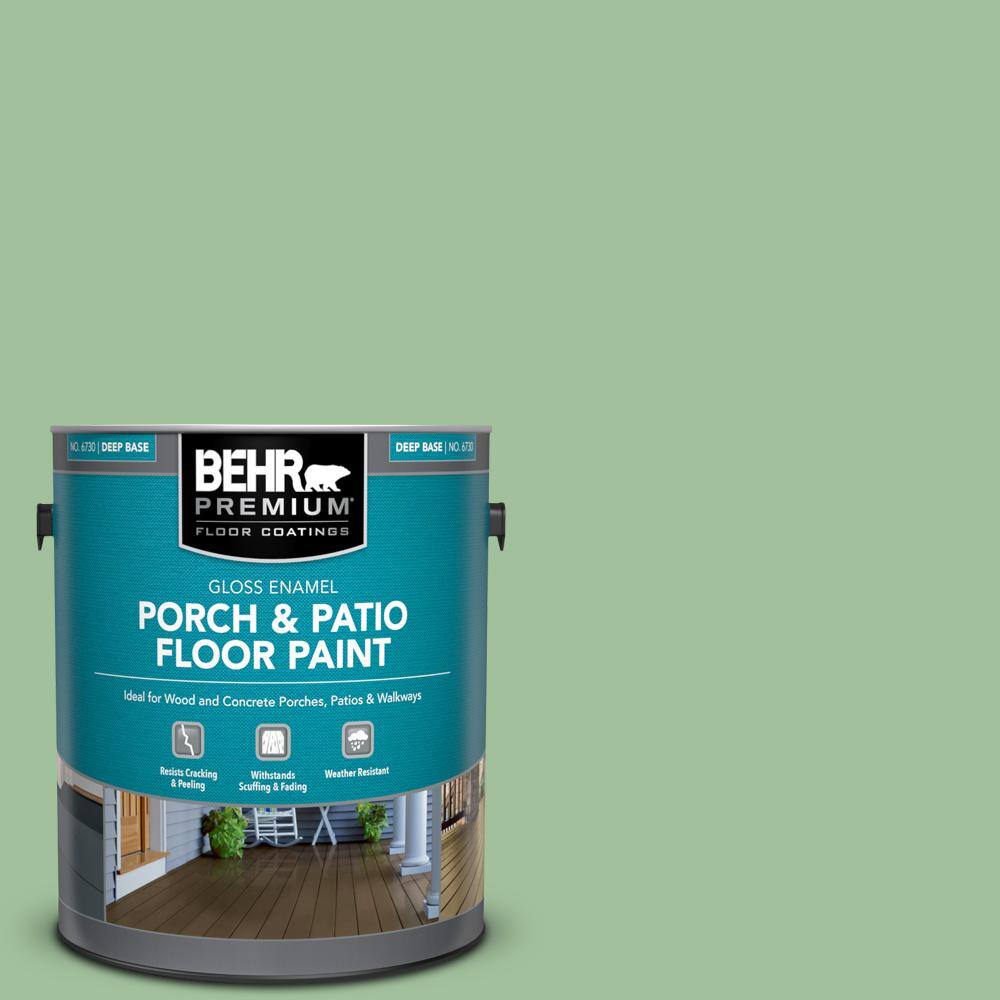 1 gal. #BIC-25 Spring Sprig Gloss Enamel Interior/Exterior Porch and Patio Floor Paint price history on PriceWatchPro