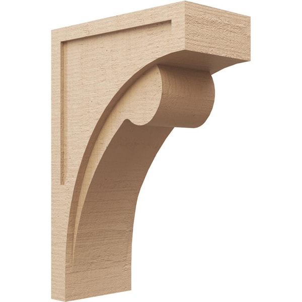 Ekena Millwork 10 in. x 30 in. x 20 in. Classic Viola Rough Cedar Woodgrain TimberThane Corbel, Primed Tan