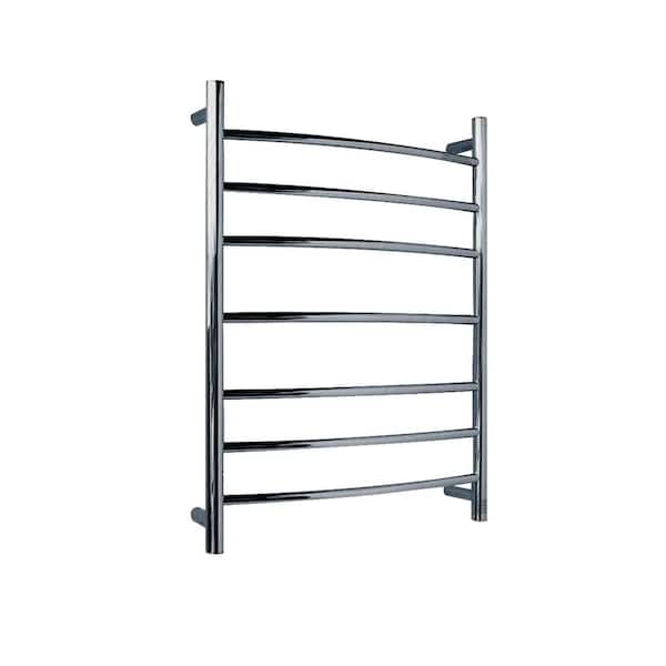 ANZZI Gown 7-Bar Electric Towel Warmer in Brushed Nickel