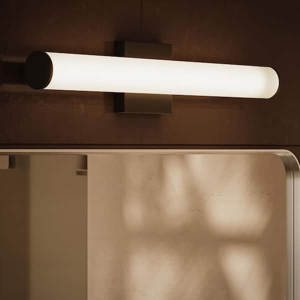 Phase 6.2 24 in. Matte Black 5CCT Integrated LED Linear Vanity Light Bar