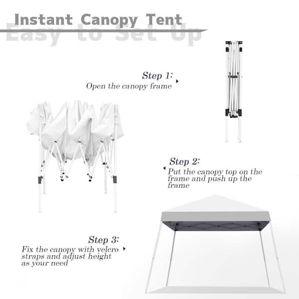 10X10 FT Pop Up Canopy Tent with Carrying Bag, Portable