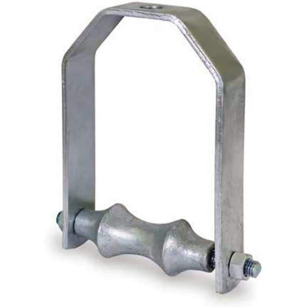 The Plumber's Choice 4 in. Clevis Roller Hanger Hot Dipped Galvanized