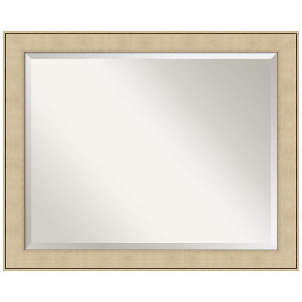 Classic Honey Silver Rectangular Wall Mirror with Polystyrene Frame
