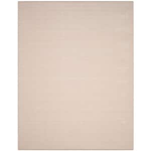 Montauk Ivory/Gray 9 ft. x 12 ft. Solid Area Rug