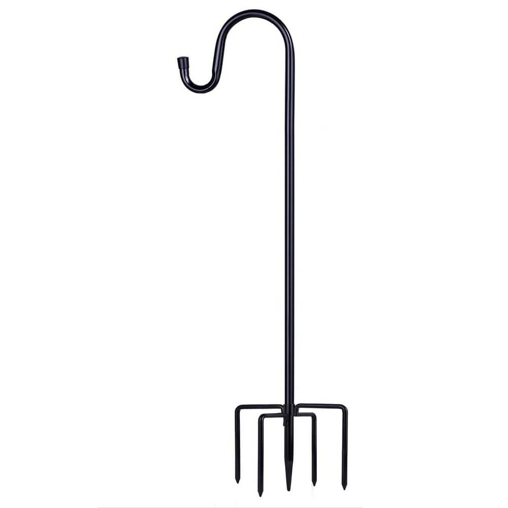 Shepherd Hook Outdoor Bird Feeder Pole 62 in. with 5-Prongs Base for Hanging Lantern Hummingbird Feeder price history on PriceWatchPro