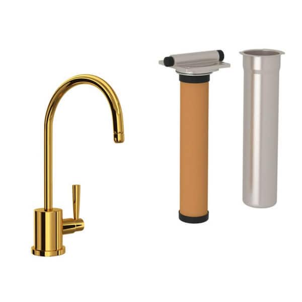 ROHL Holborn Single Handle Beverage Faucet in Unlacquered Brass