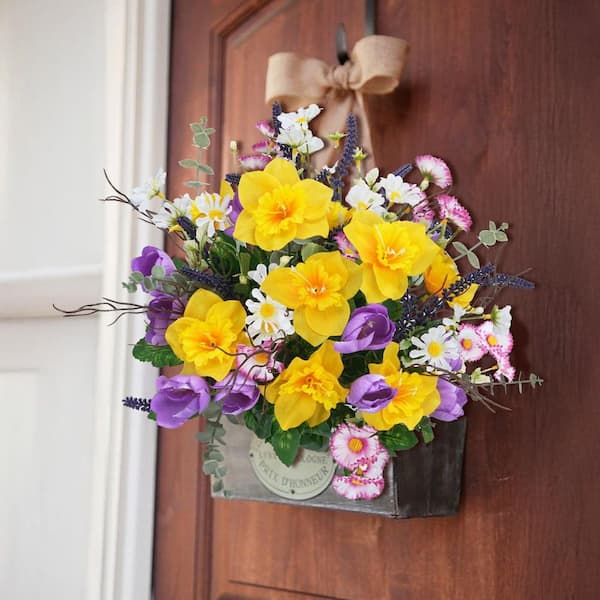 Afoxsos 15.7in Multicolor Artificial Wildflowers Bouquet for