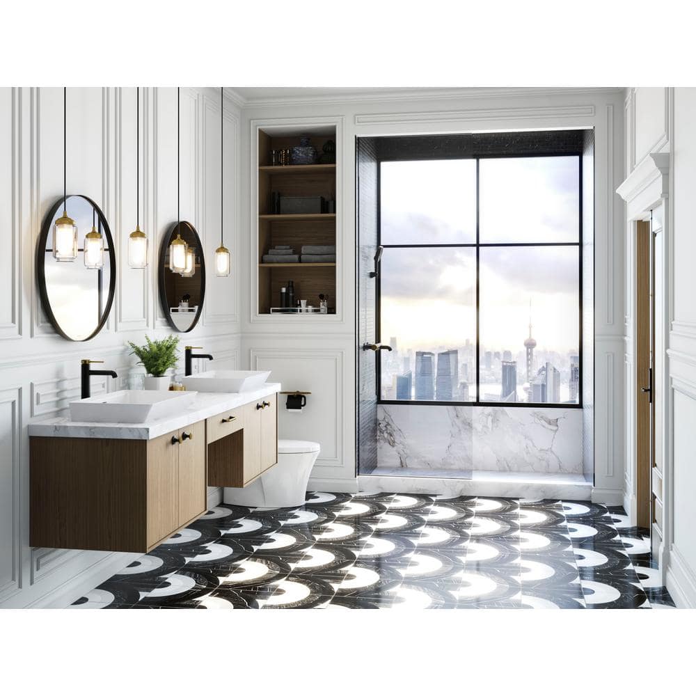 White High Efficiency Dual Flush One-Piece Elongated Toilet