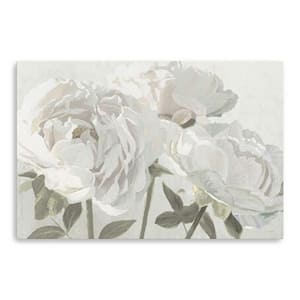 Victoria Neutral Flowers in Bloom by Unknown 1-Piece Giclee Unframed Nature Art Print 48 in. x 32 in.