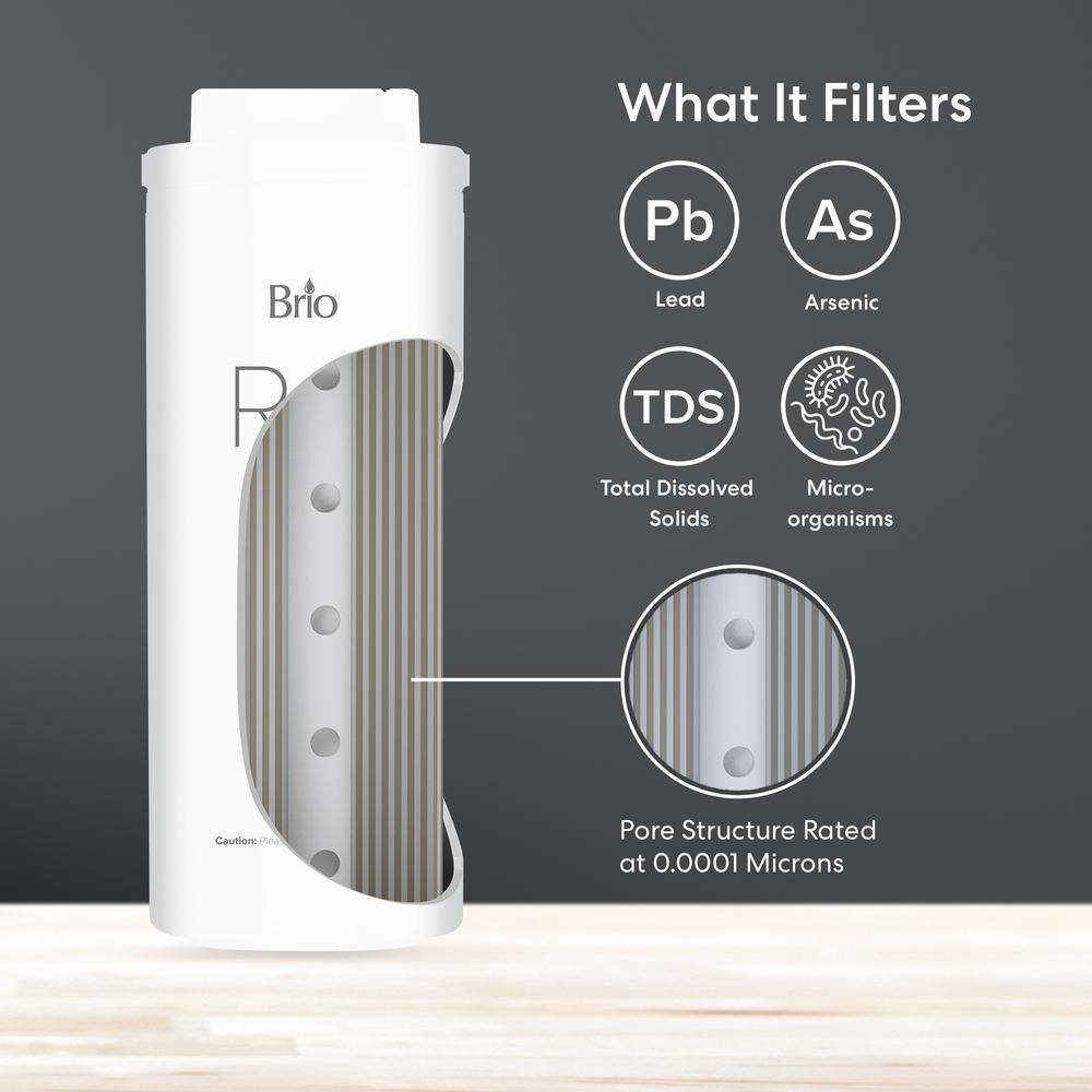 Brio 600 GPD White Reverse Osmosis Membrane Filter