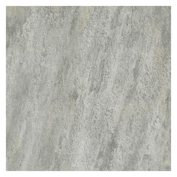 Italian Quarzia 24 in. x 24 in. x 9mm Matte Stone Look Porcelain Floor and Wall Tile-Gray (4 PCS, 16 sq. ft./Case)