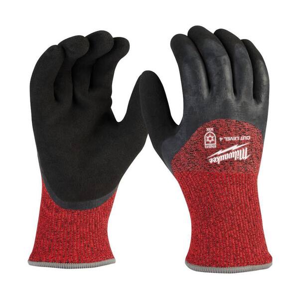 Milwaukee 2X-Large Red Latex Level 2 Cut Resistant Insulated Winter Dipped Work Gloves (2-Pack)