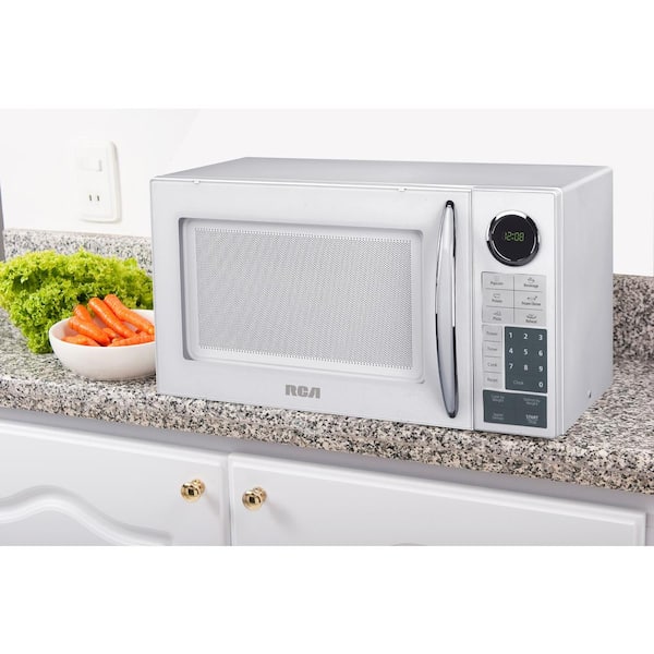 Farberware 0.9 cu. ft. 900-Watt Countertop Microwave Oven in Stainless  Steel FM09SS - The Home Depot