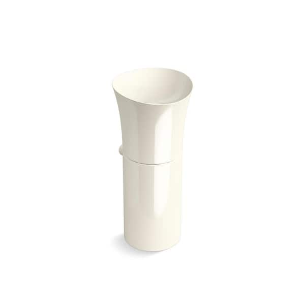 KOHLER Veil Pedestal Vessel Sink in White