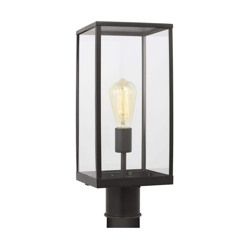 Howell 1-Light Antique Bronze Aluminum Hardwired Outdoor Weather Resistant Post Light with No Bulbs Included price history on PriceWatchPro