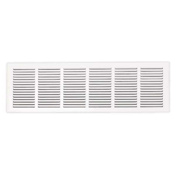 30 in. x 8 in. Steel Return Air Grille in White