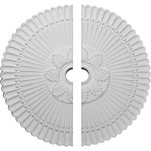30 in. x 3-1/2 in. x 3 in. Nexus Urethane Ceiling Medallion, 2-Piece (Fits Canopies up to 2-3/4 in.)