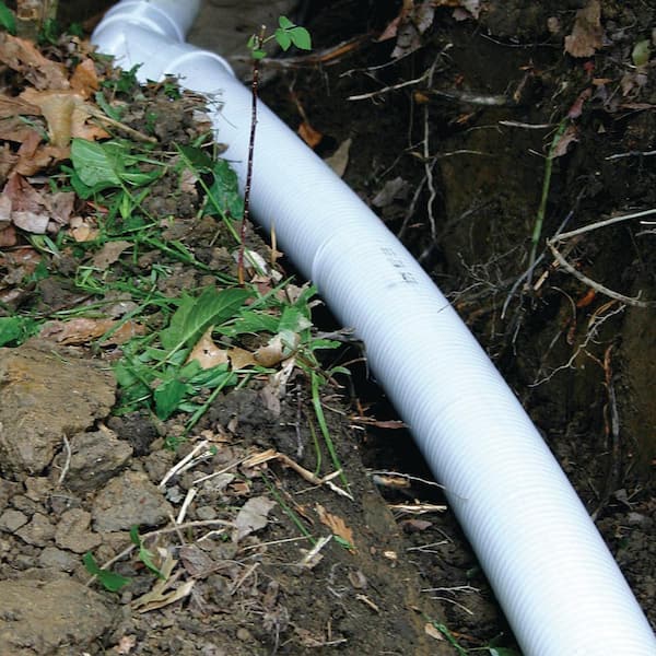 10 Ft Triplewall Pipe Solid, Corrugated Pipe Vs Pvc For Drainage