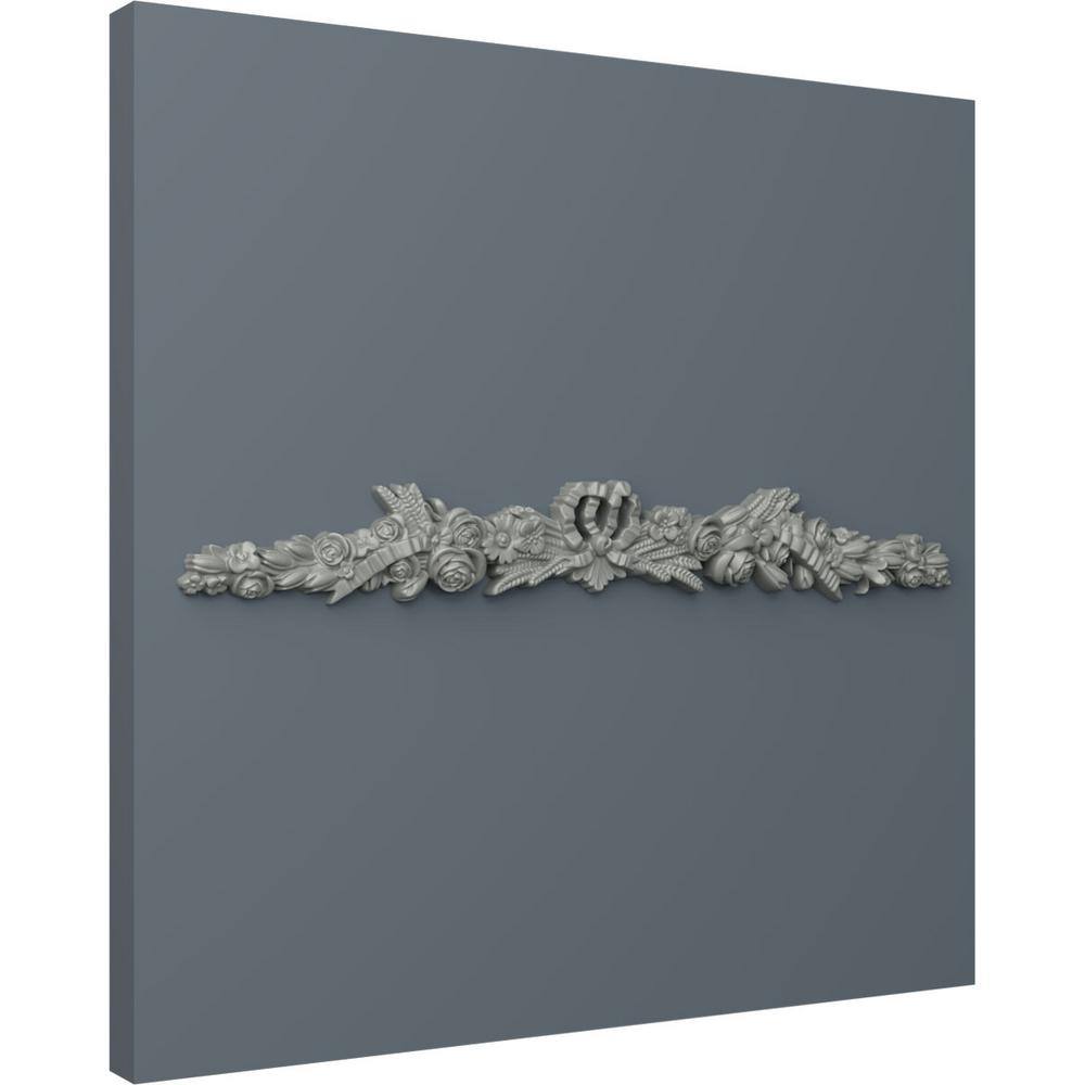 Viceroy 48'' White Primed Polyurethane Crown Onlay with Scrolls