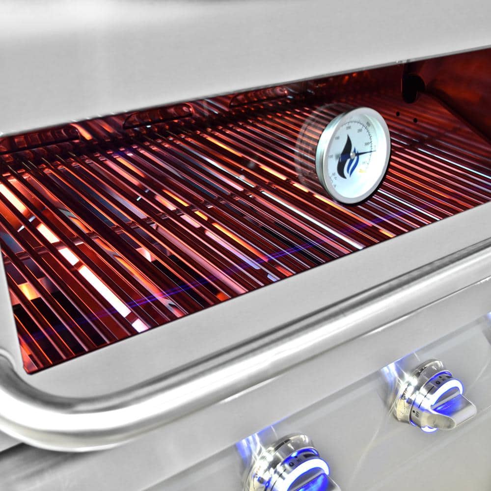 Stainless Steel 4-Burner Gas Grill with Side Burner