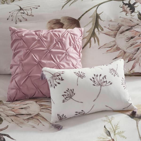 Gisele 8-Piece Blush Queen Cotton Printed Comforter Set