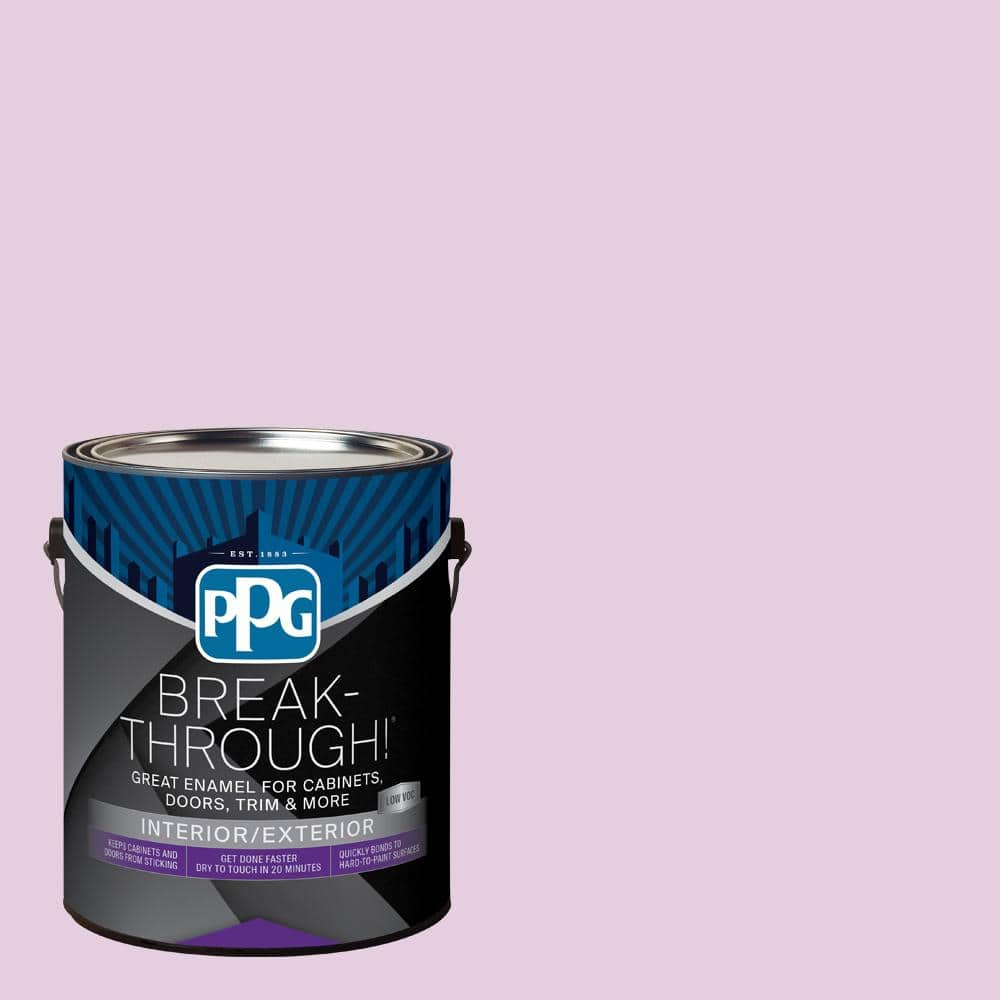 Break-Through! 1 gal. PPG1180-3 Summer Clover Satin Door, Trim & Cabinet  Paint PPG1180-3B-01SA - The Home Depot