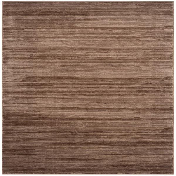 SAFAVIEH Vision Brown 7 ft. x 7 ft. Square Solid Area Rug