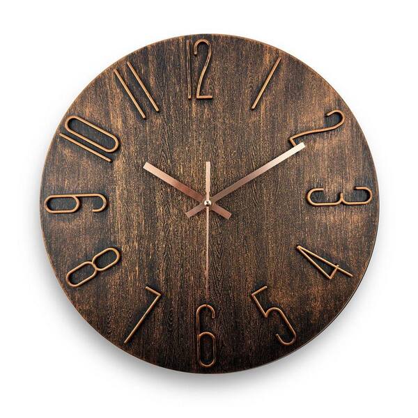 Angel Sar 12 in. Modern Wall Clock for Offices, Living Rooms, Kitchens ...