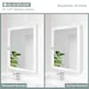 Glacier Bay 20 in. W x 26 in. H Rectangular Framed Recessed or Surface-Mount Bathroom Medicine Cabinet with Mirror, White 33156
