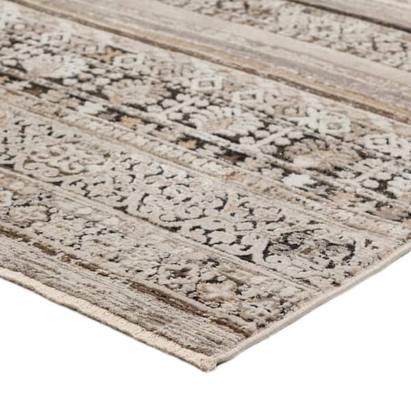 Nelson Brown 7 ft. 10 in. x 10 ft. Vintage Area Rug