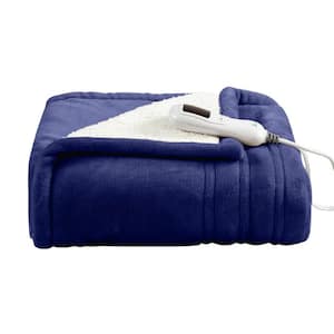 Electric Heated Blanket Navy