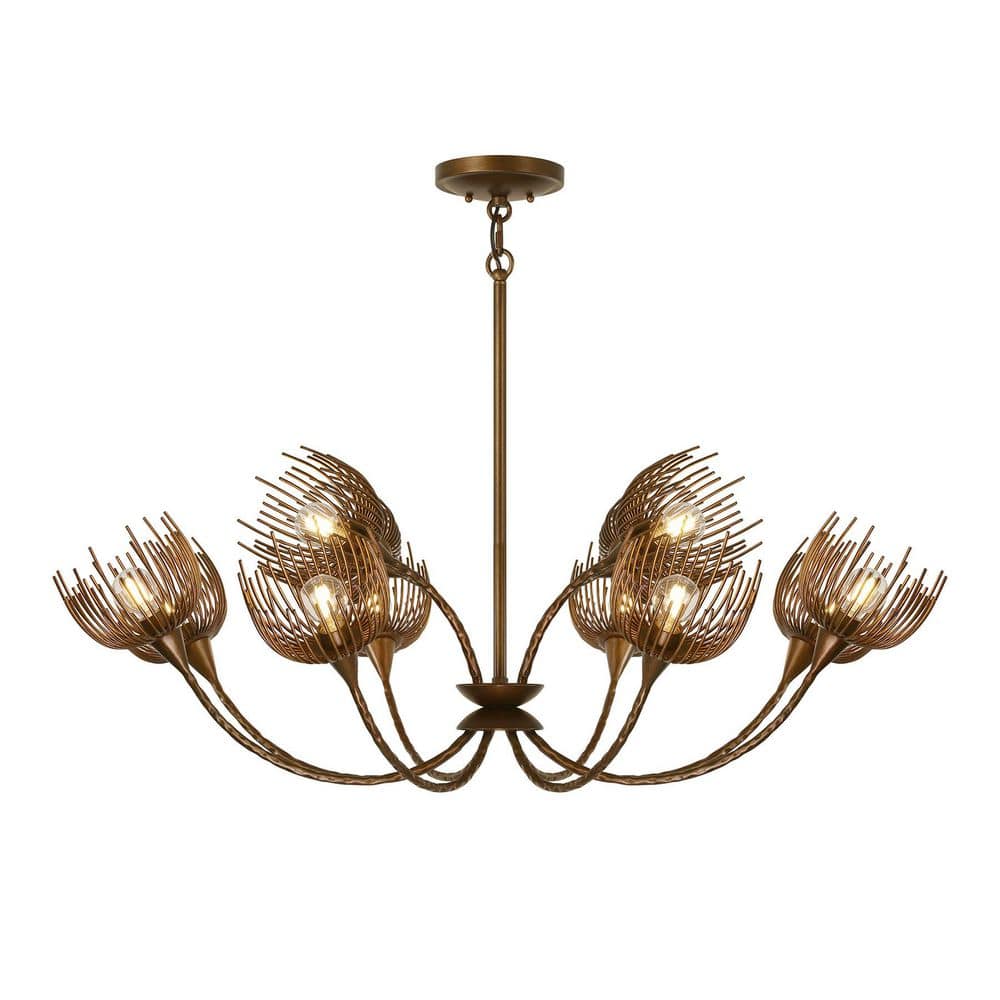 Breegan Jane by  Protea 12-Light Bronze Manchester Organic Bohemian Chandelier price history on PriceWatchPro