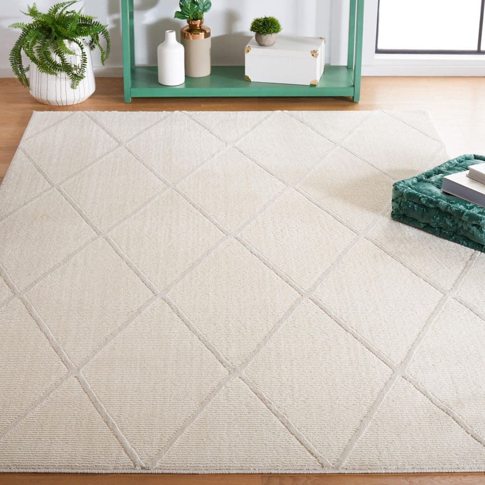 Revive 7 ft. x 9 ft. Ivory Diamond Solid Area Rug price history on PriceWatchPro
