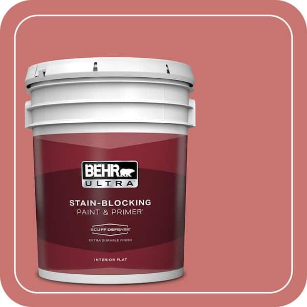 BEHR ULTRA 5 gal. #160D-5 Lovable Extra Durable Flat Interior Paint & Primer