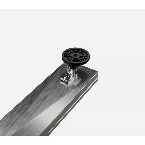 RELN FD0402SQSS 4” Linear Grid Shower Drain Finish: Stainless Steel