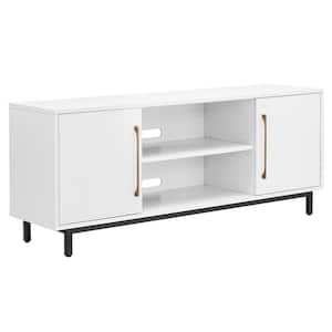 Julian 58 in. White TV Stand Fits TV's up to 65 in.