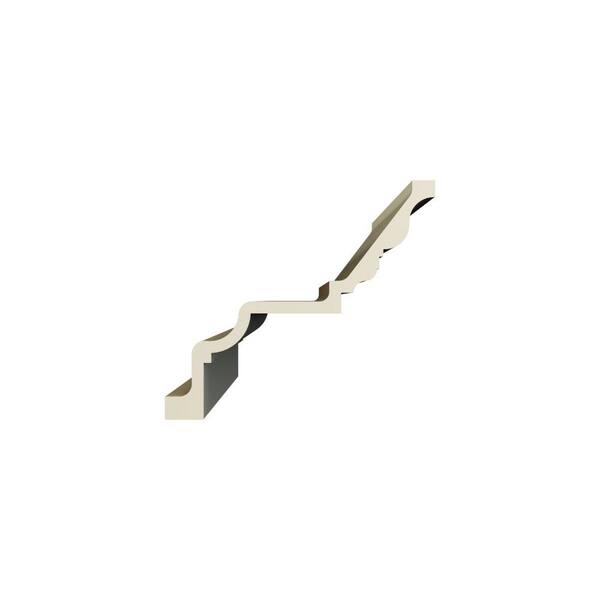 Ekena Millwork Jenna 16.375 in. D x 21.875 in. W x 96 in. L Polyurethane Crown Moulding