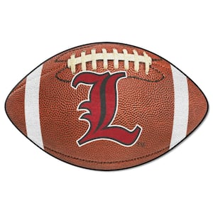 Louisville Cardinals Brown 20.5 in. x 32.5 in. Football Area Rug