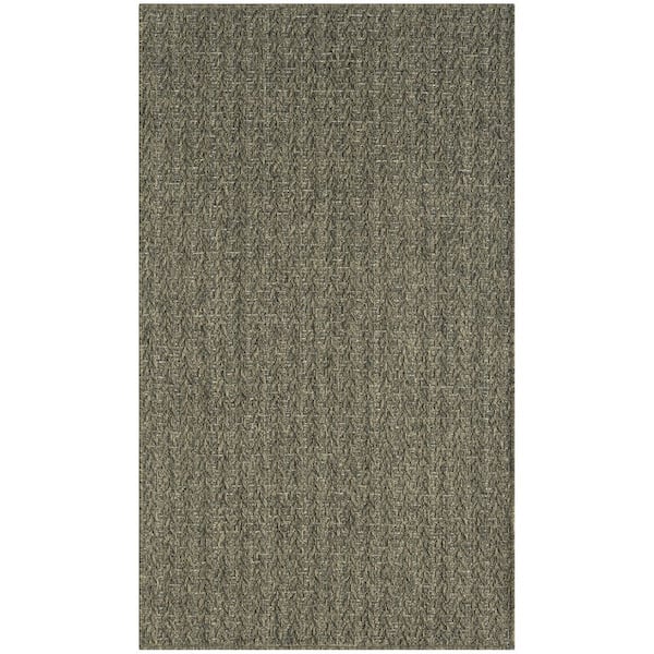 Tulum Olive 2 ft. x 3 ft. All-Over Design Contemporary Area Rug