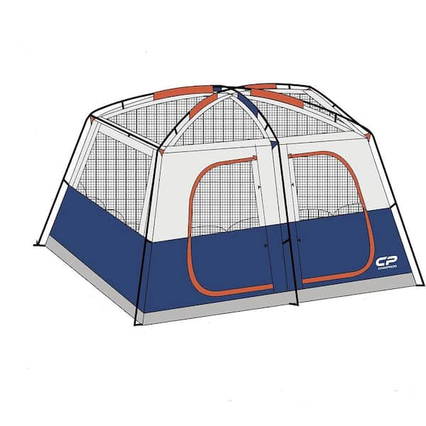 Cesicia Outdoor Double Layer 14 ft. x 12 ft. x 84 in. 12-Person