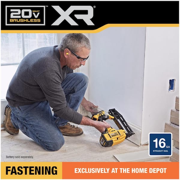 DEWALT 20V MAX XR 16-Gauge Lithium-Ion Cordless Finish Nailer